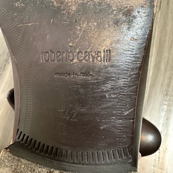 Roberto Cavalli Men's Loafers Slip On Brown Size 42 US 9 - Picture 6 of 7